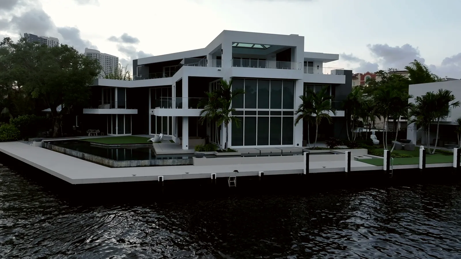 A waterfront residence