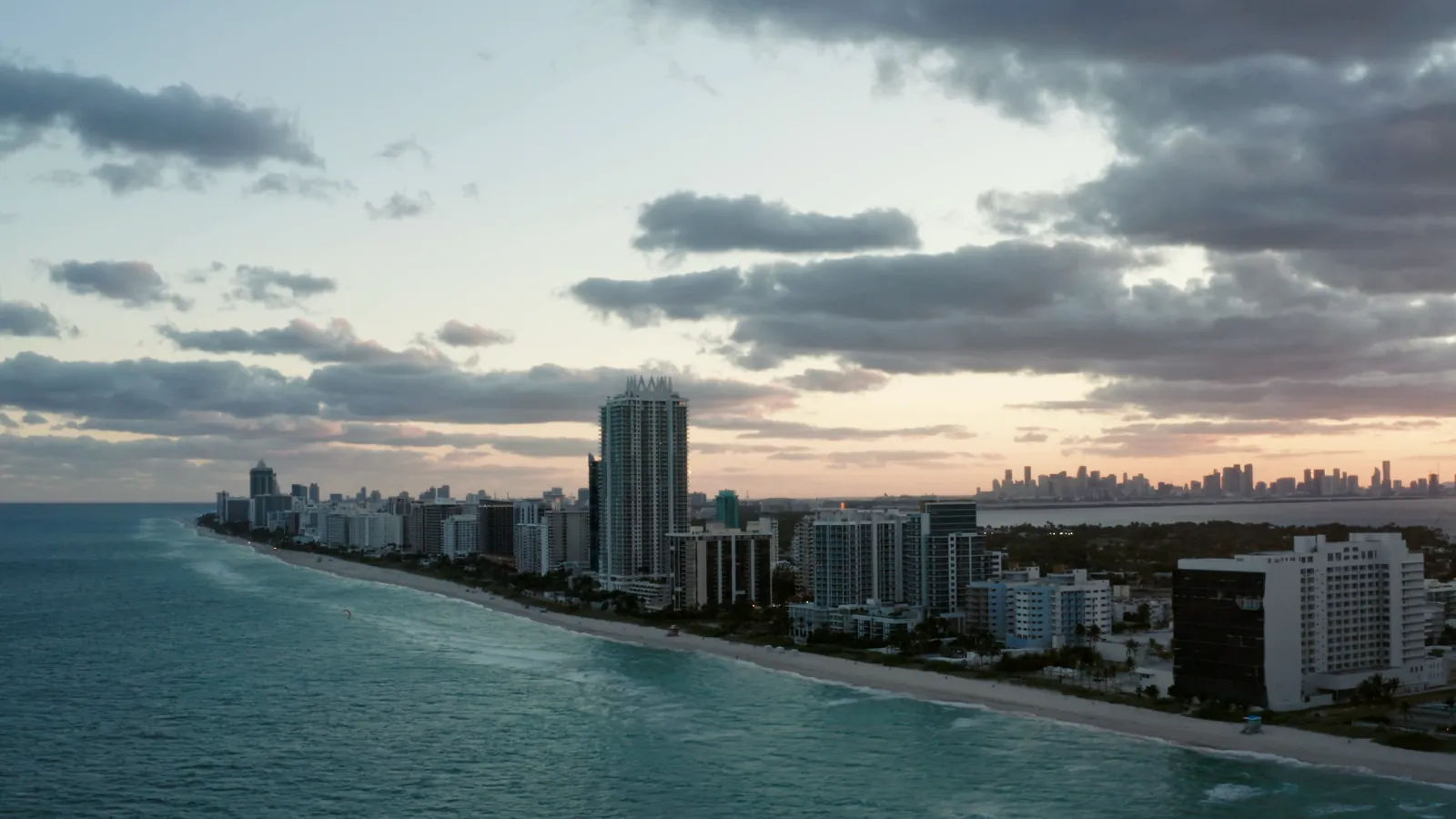 Miami Beach at dusk
