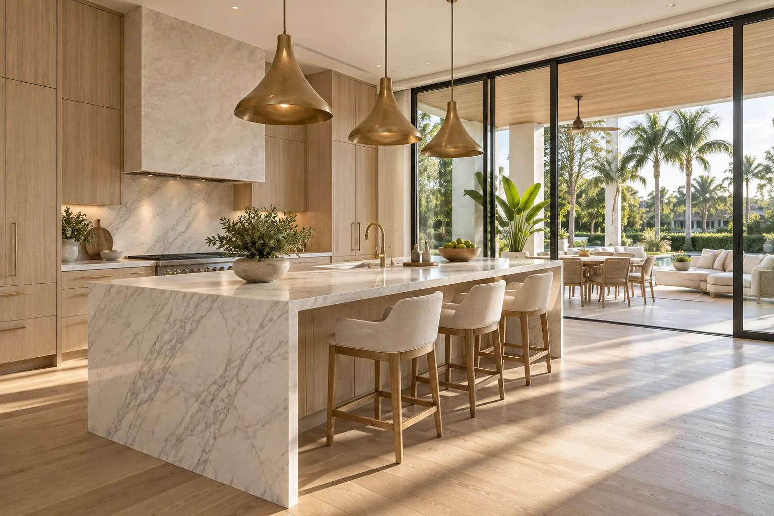 A finished custom kitchen